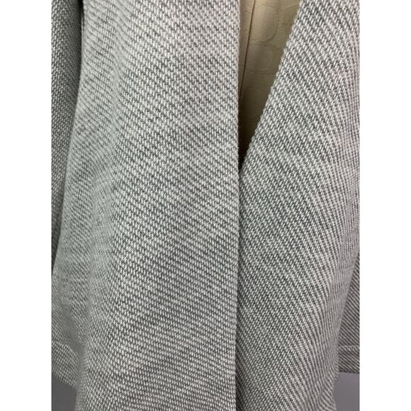 XS Ann Taylor Loft Waffle Weave Cardigan Sweater Open Women's Gray White - Picture 4 of 8